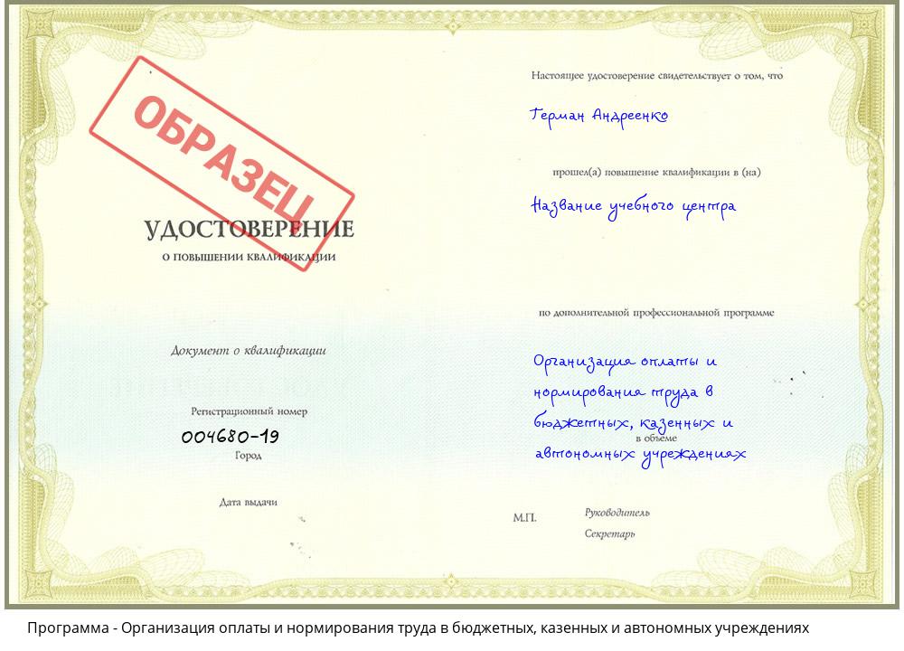 Организация оплаты и нормирования труда в бюджетных, казенных и автономных учреждениях Калининград