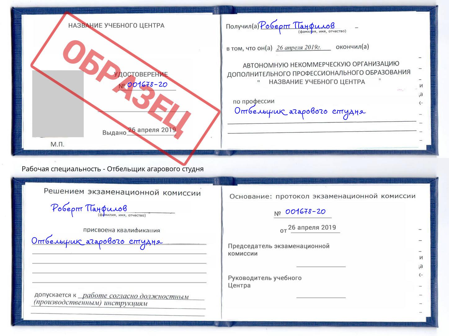 Отбельщик агарового студня Калининград