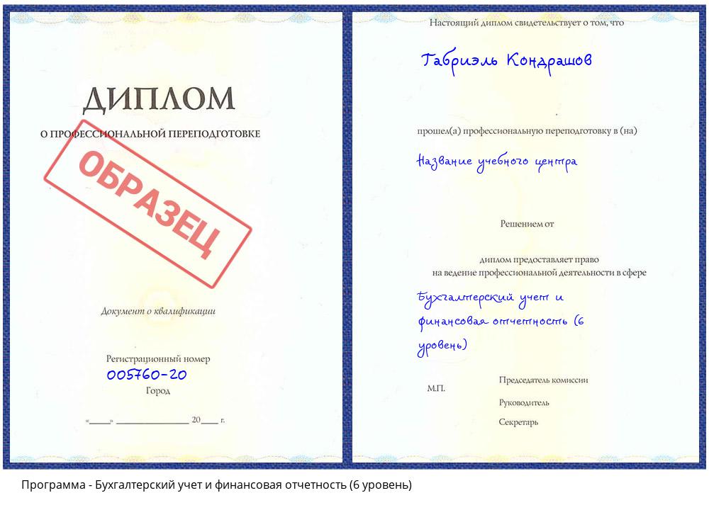 Бухгалтерский учет и финансовая отчетность (6 уровень) Калининград